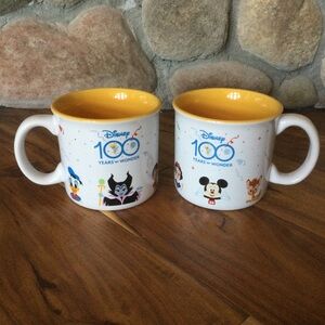 New Disney 100 Years Of Wonder Mugs Set of 2